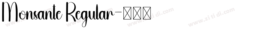Monsante Regular字体转换